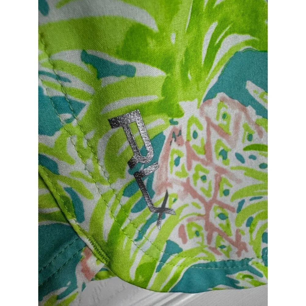 RLX Ralph Lauren Ladies Skort Size Small Lime, Blue and Pink Pineapples